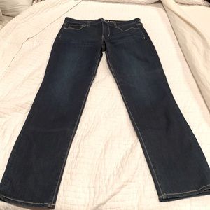 American Eagle, dark blues skinny jeans, size 12 long